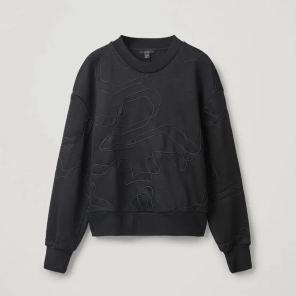 COS Embroidered Crewneck Sweatshirt